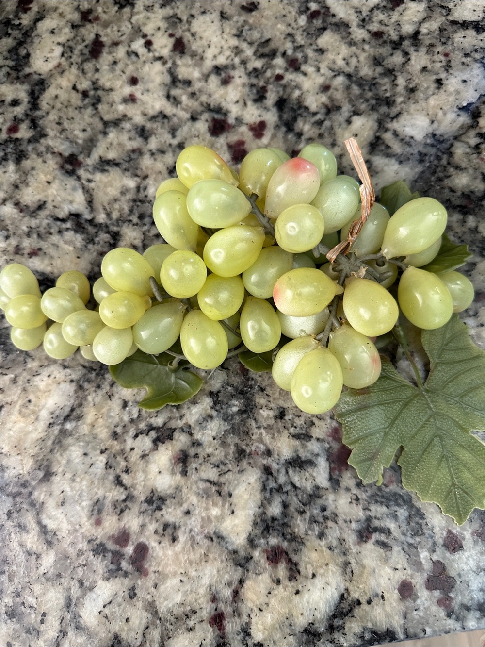 Realistic Green Grape Stem Decor vintage